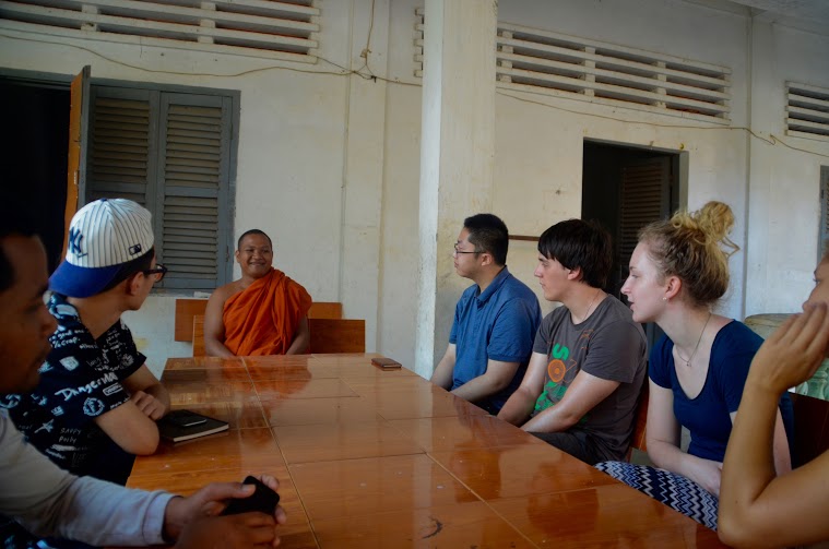 speaking to monks in cambodia placement