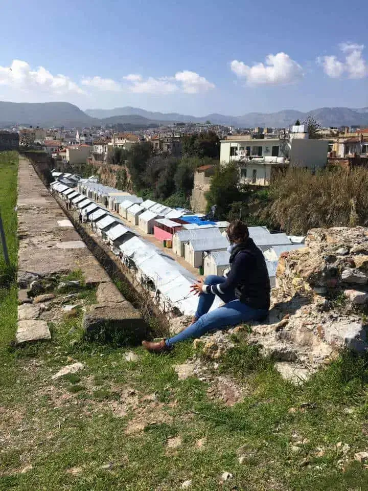 Refugee camp in greeece