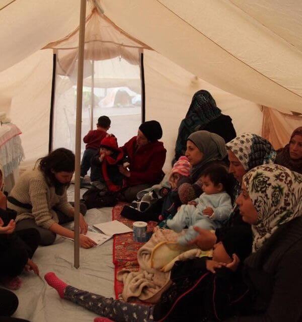 syrian woman in mothers group greece