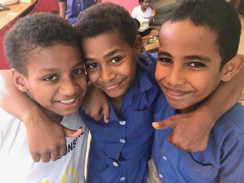 beautiful children at the special needs program fiji