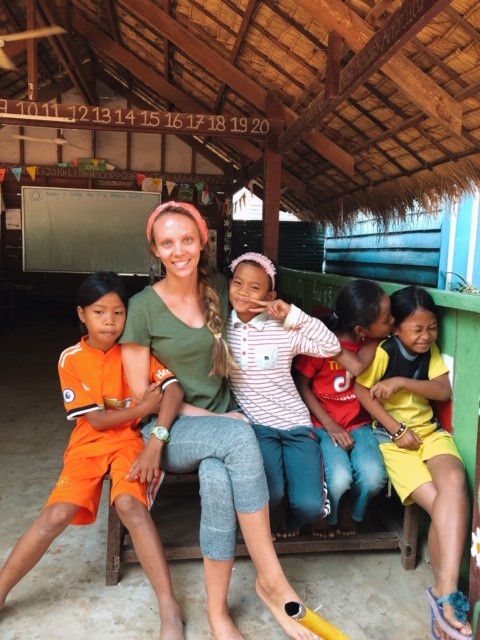 great shot with the kids at green school