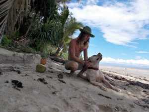 Ben Eastgate- Fiji voluntter on beach