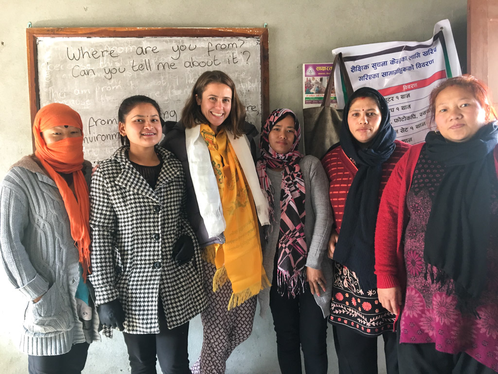 IVI volunteer at Nepal womens project