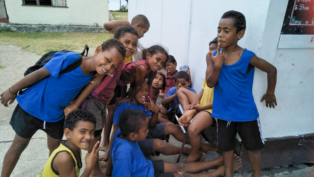 Remote Fiji island teaching