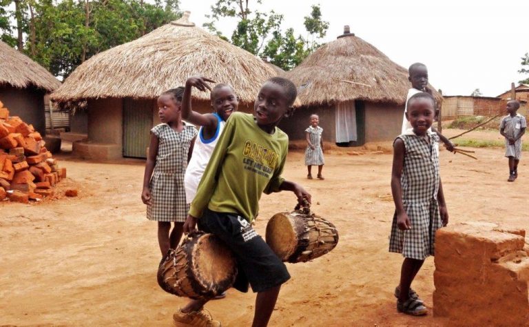 children from the village