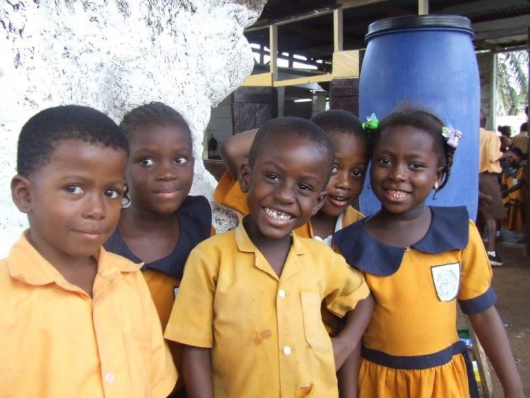 smiling Ghanaian children