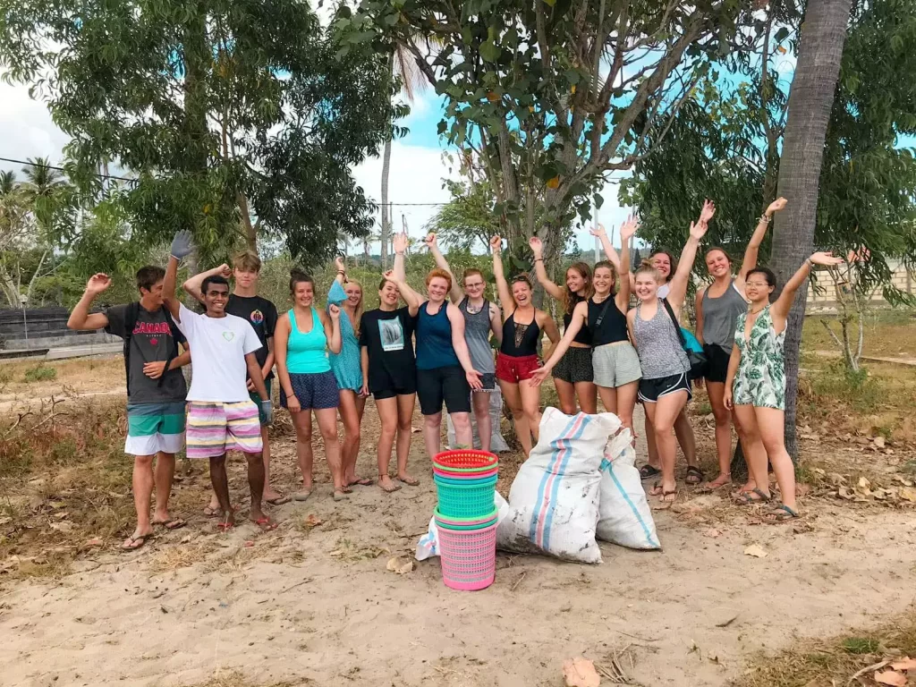 group at the turtle conservation project