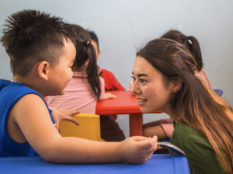 kindergraten teaching with IVI-Phan Thiet