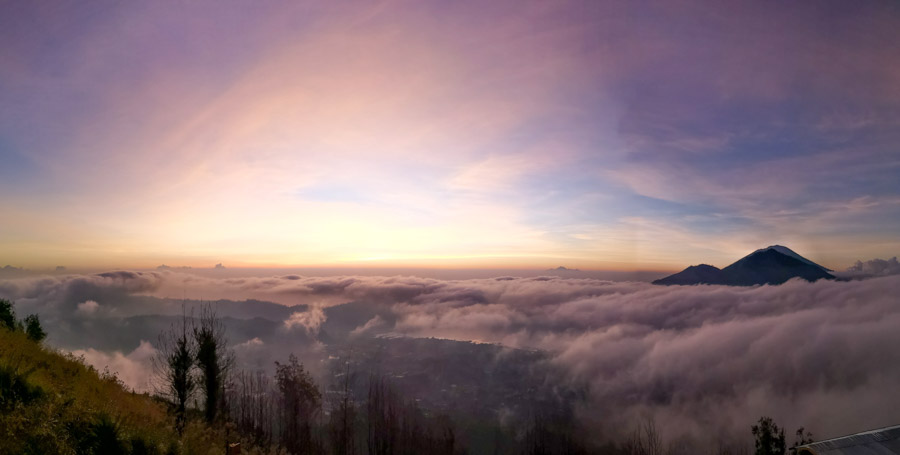 pink sunrise above clouds-2