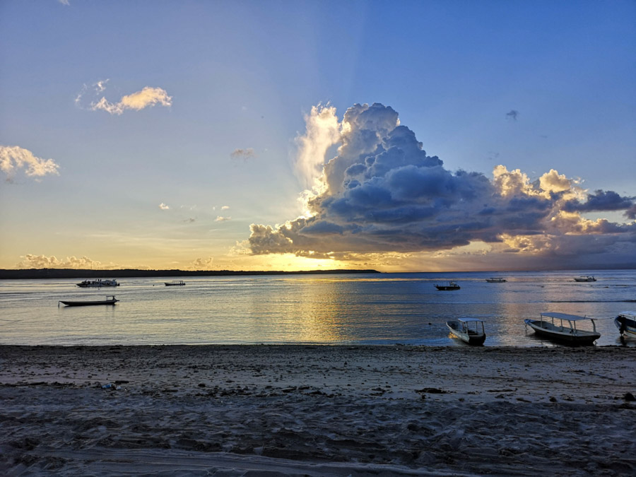 sunset over beach-2