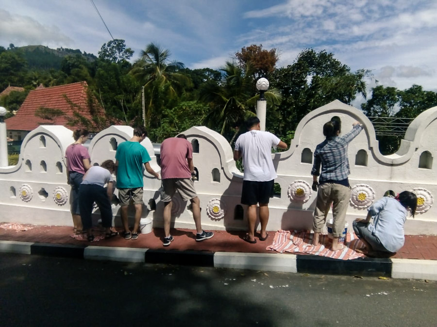 temple restoration project Sri Lanka