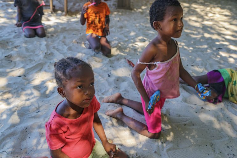 local kids on beach