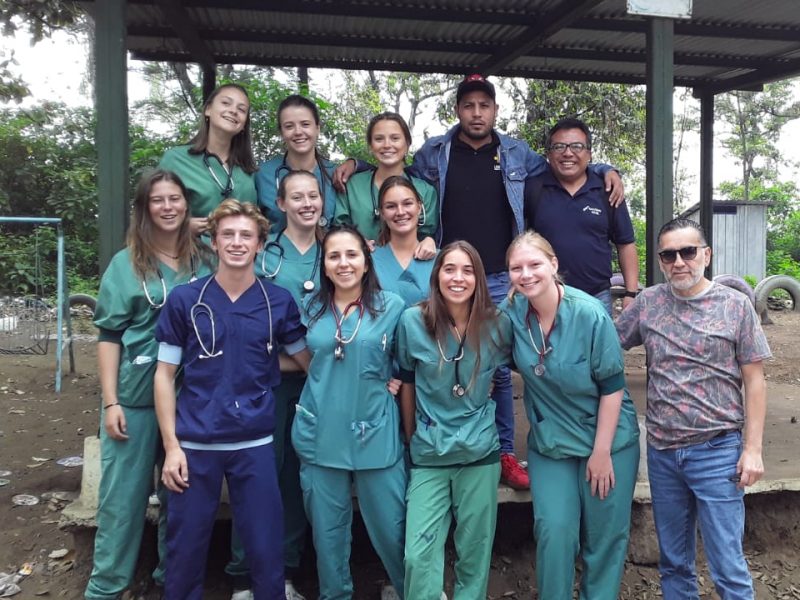 medical participants in scrubs