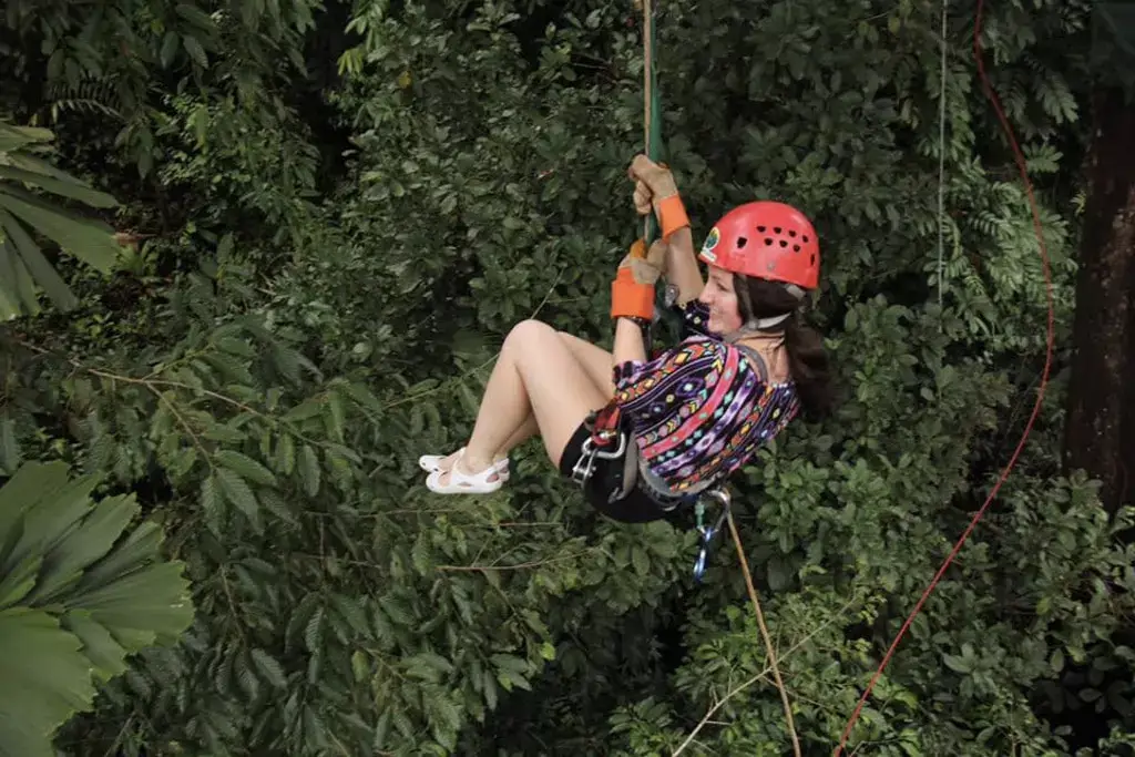 ziplining