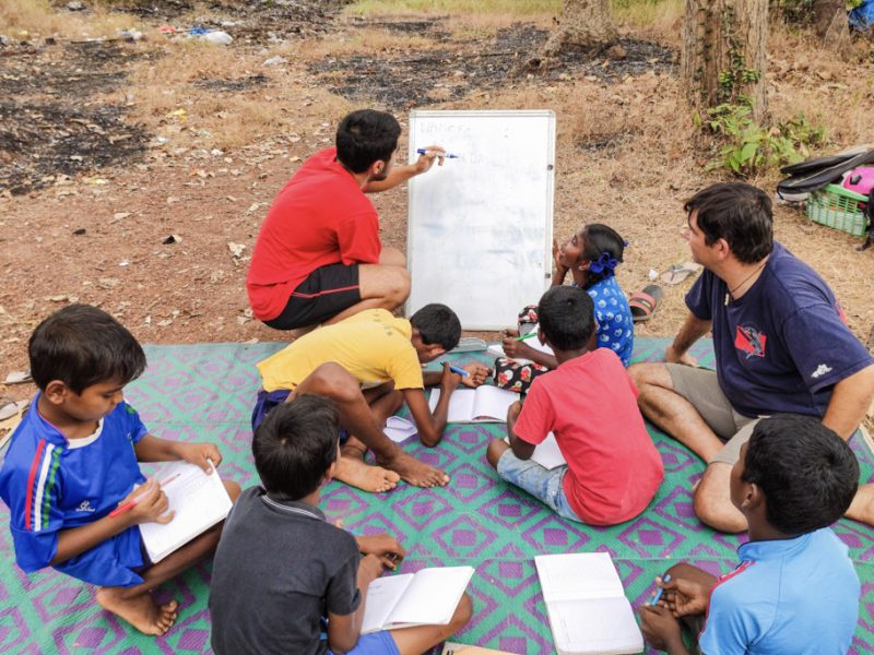 teaching outside