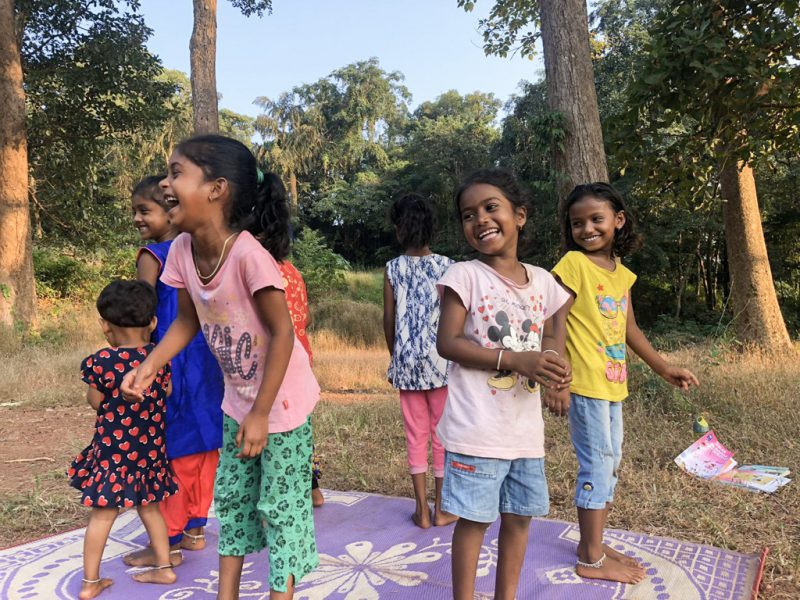 children smiling