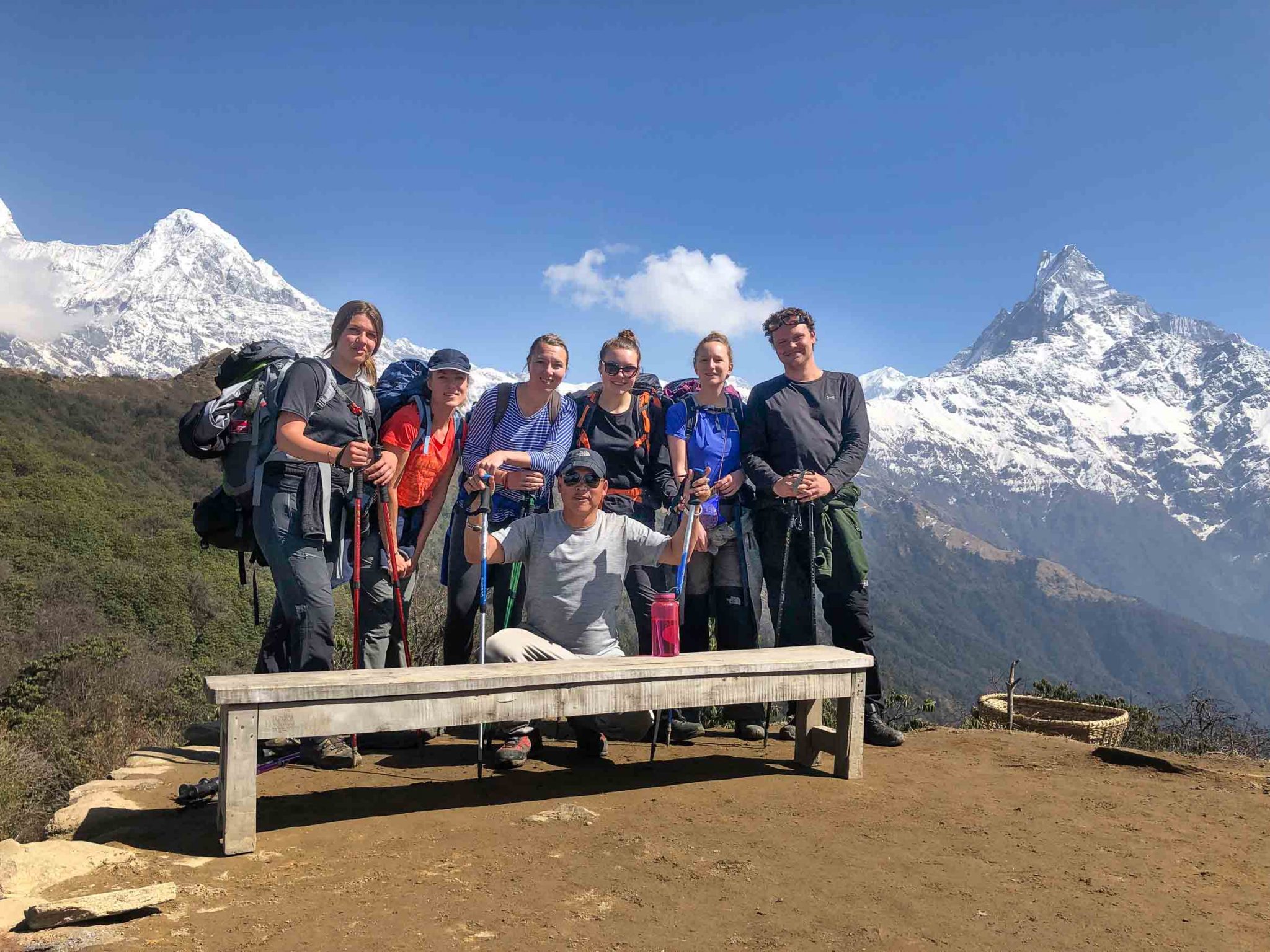 group pic in mountains