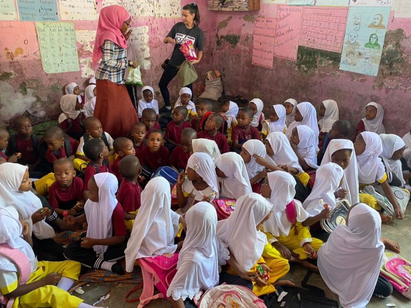 kids sitting on floor