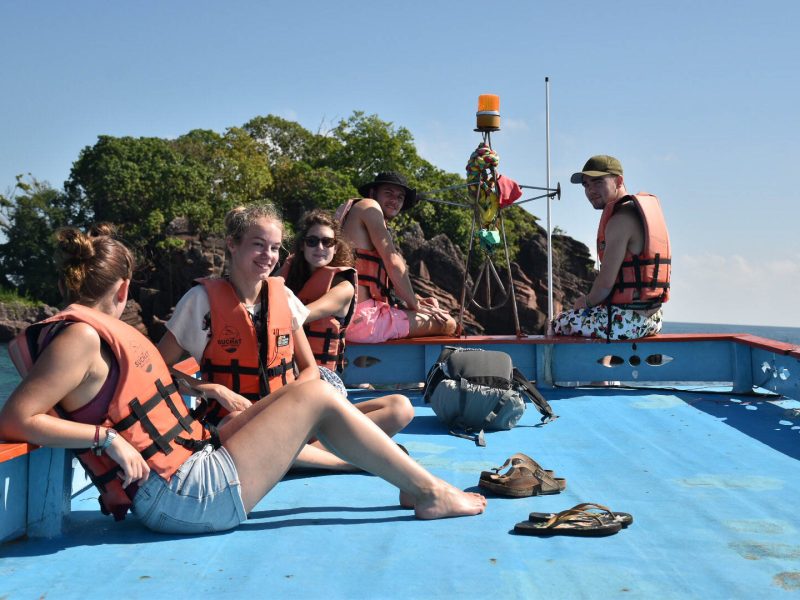 vollies on boat