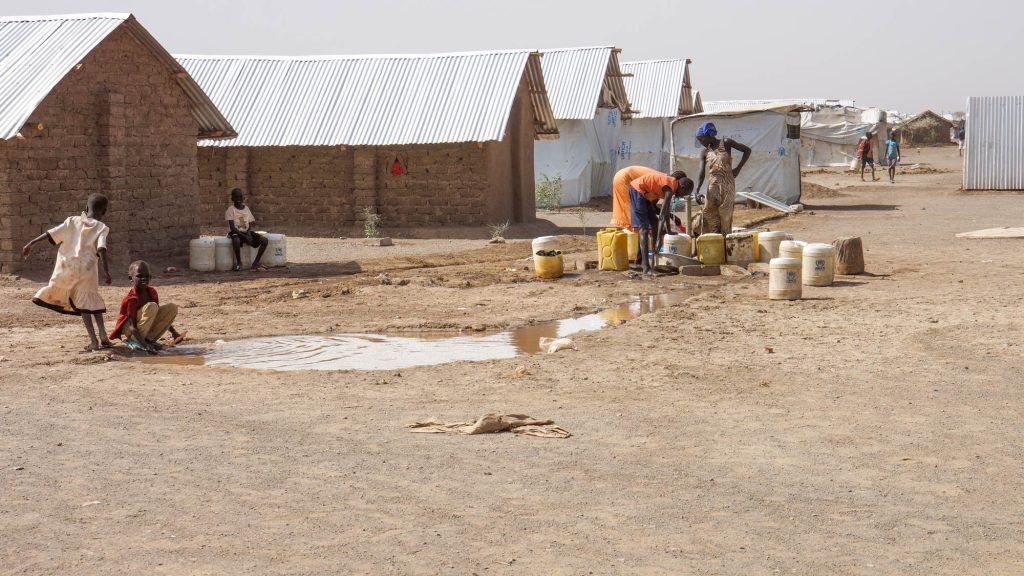 filling water at kakuma camp