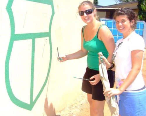 painting a mural