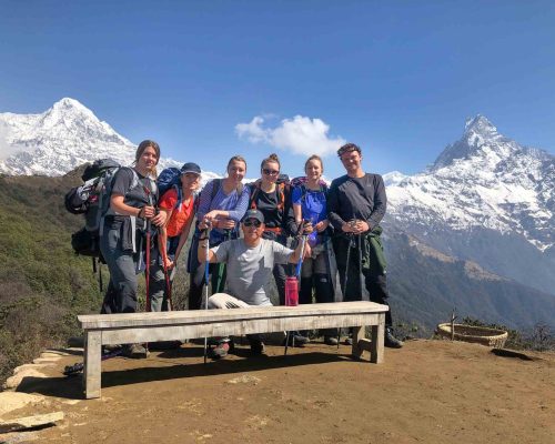 group pic in mountains