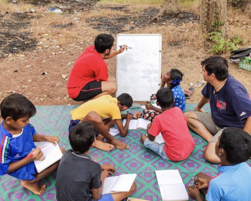 teaching outside