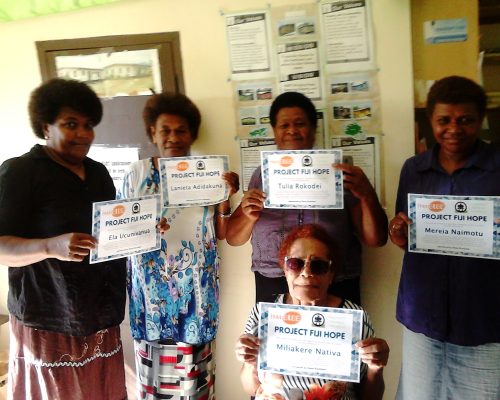 Donations to woman and childrens commune in fiji