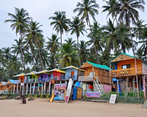 Goa beach huts