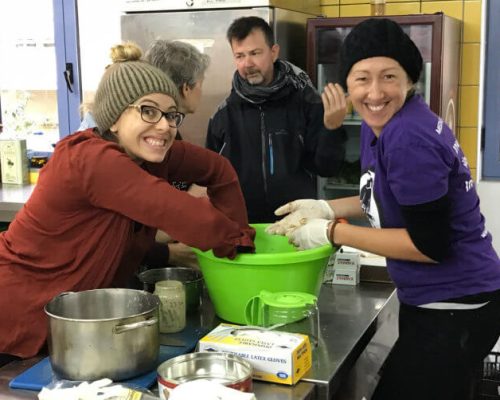 At the nutrition center greece refugee camps