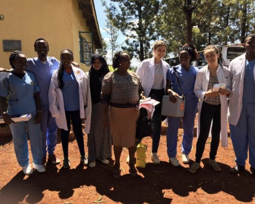 Group photo of participant with public health officer