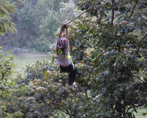 ziplining in Guatemala