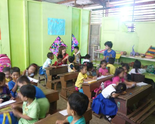 a typical classroom in palwan philippines