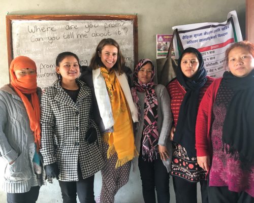 IVI volunteer at Nepal womens project