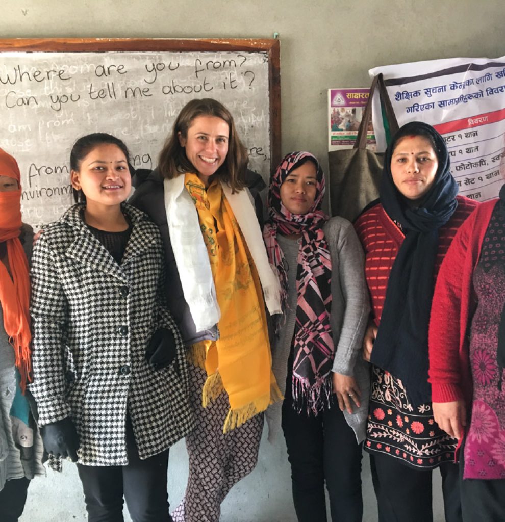 IVI volunteer at Nepal womens project