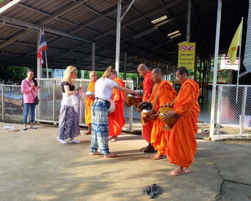 _Monks collecting alms-