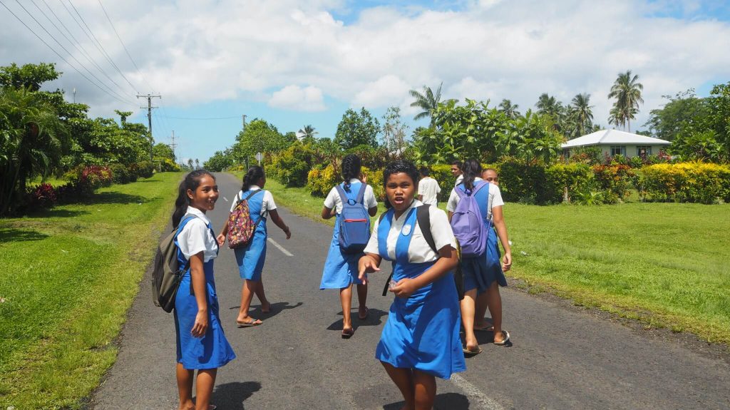 School kids in Apia