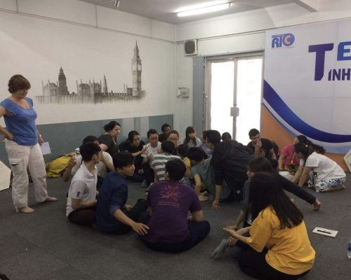 Participant giving class (- Ho Chi Minh