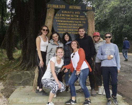 Participant in Kilimanjaro national park