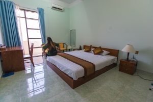 Participant sit on the bed- Phan Thiet