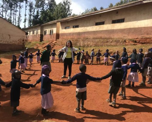 Physical Education with a participant