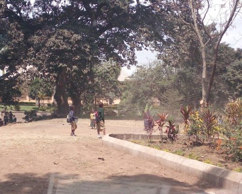 School kids in playground in Tanzania