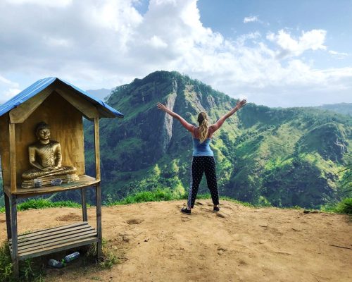 IVI volunteer in Sri Lankan hills