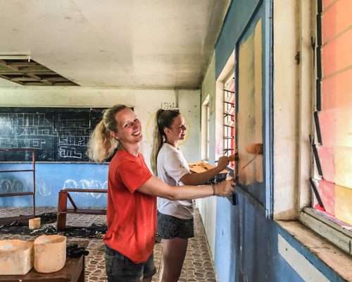 painting the walls