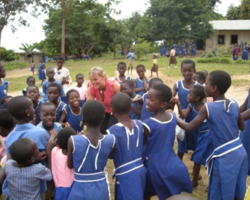 playing games on school playground