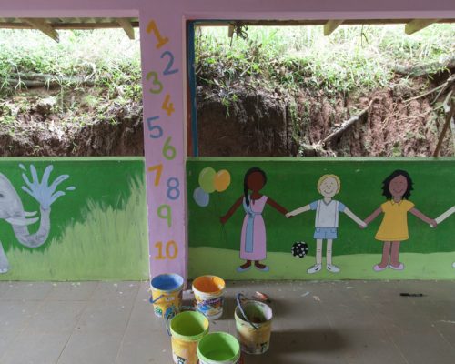 childrens section on community project