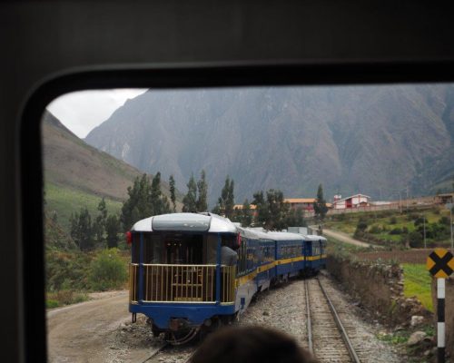 train travel in the andes is fun!