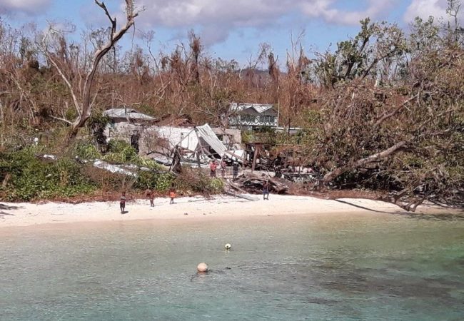 vanuatu home damage by the water