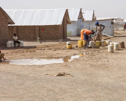 filling water at kakuma camp