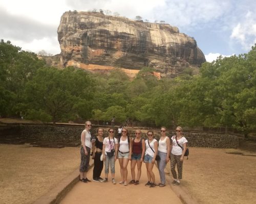 IVI group in front of sigiriya rock